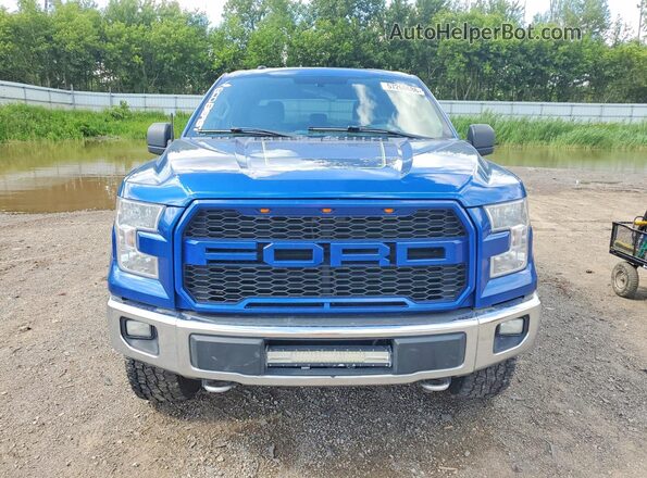 1FTFW1EG3HFC68053 2017 FORD F150 Blue Vista trasera