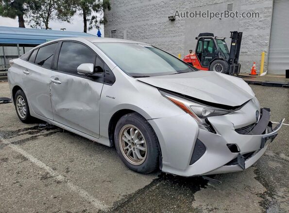 JTDKBRFU8H3552096 2017 TOYOTA PRIUS Silver 