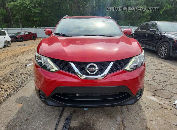 JN1BJ1CR7HW121559 2017 NISSAN ROGUE Red უკანა ხედი