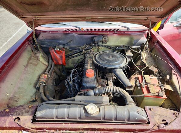 CI30455 1966 STUDEBAKER COMMANDER Бордовый Вид задней части салона