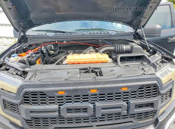 1FTEX1C56JKF68094 2018 FORD F150 Black Vista del compartimento del motor
