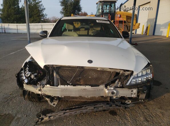 55SWF8DB0KU300790 2019 MERCEDES-BENZ C White Դիմացի տեսք