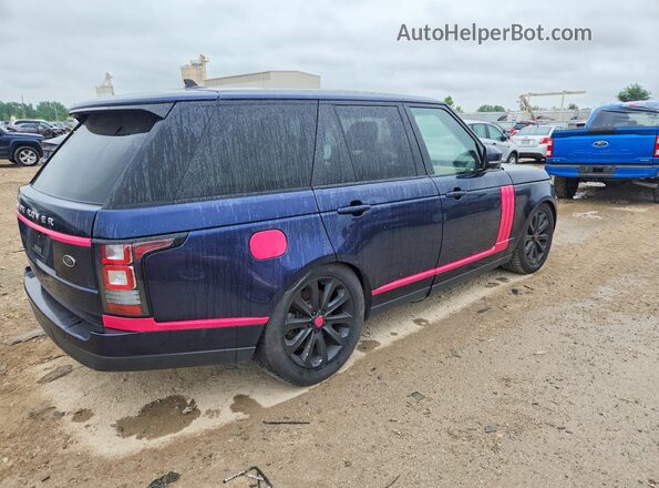 SALGS2VFXGA258914 2016 LAND ROVER RANGE ROVER Blue Front right