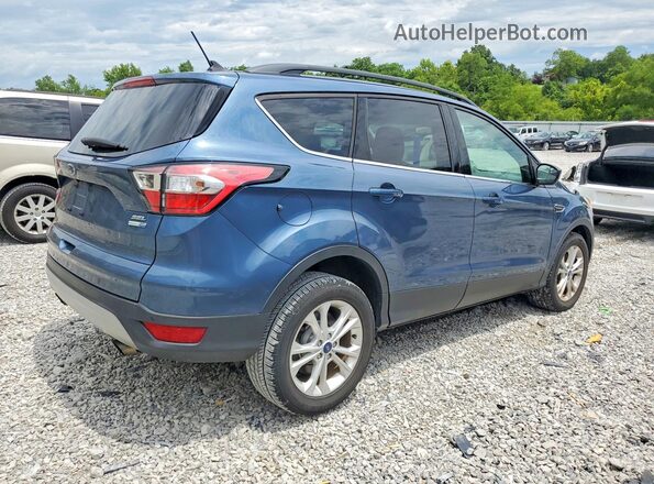 1FMCU9HD3JUA89873 2018 FORD ESCAPE Синий Передняя правая четверть