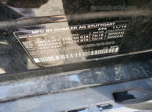 WDCTG4GB8HJ335921 2017 MERCEDES-BENZ GLA-CLASS Black Սալոնի 360 աստիճան տեսք