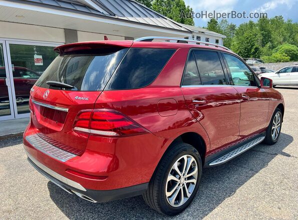 4JGDA5HB4GA700587 2016 MERCEDES-BENZ GLE Red 