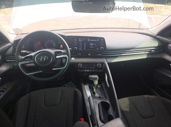 KMHLM4AG8NU339816 2022 HYUNDAI ELANTRA Gray Vista de los asientos traseros