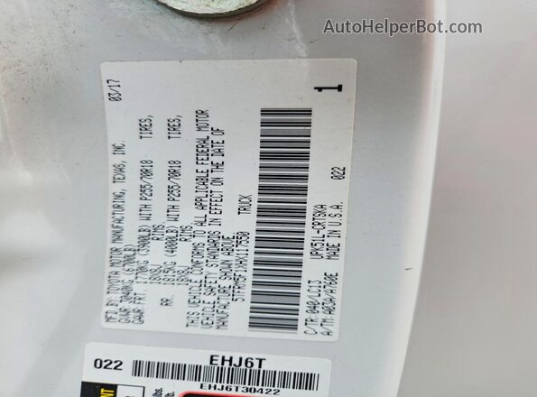 5TFRM5F1XHX117550 2017 TOYOTA TUNDRA White 