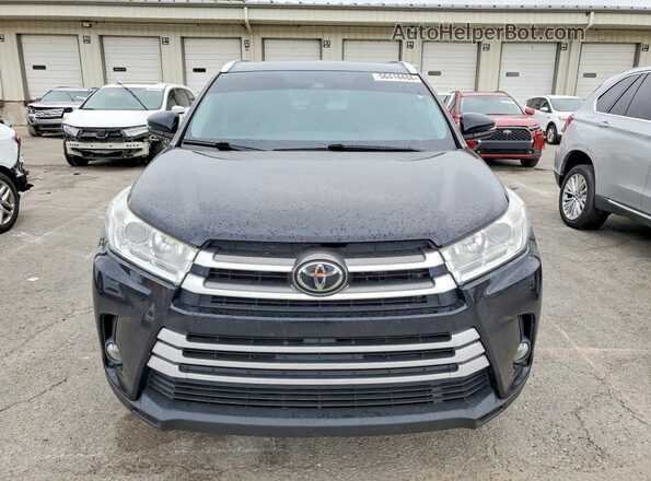 5TDJZRFH9KS614878 2019 TOYOTA HIGHLANDER Black Rear view