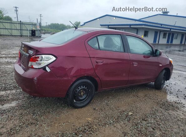 ML32F3FJ1JHF15171 2018 MITSUBISHI MIRAGE Maroon Передня права чверть