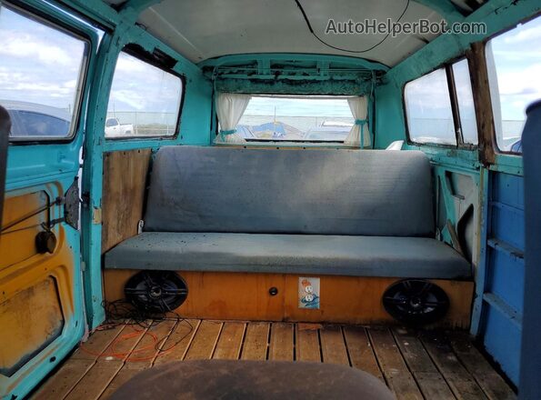 2282079050 1978 VOLKSWAGEN BUS Blue Vista de los asientos traseros