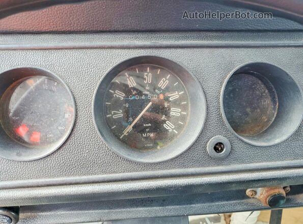 2282079050 1978 VOLKSWAGEN BUS Blue Vista del cuadro de instrumentos