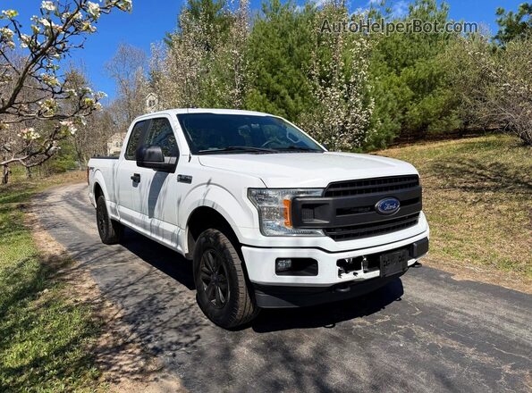 1FTEX1EP4KFA03349 2019 FORD F150 White Tył lewy