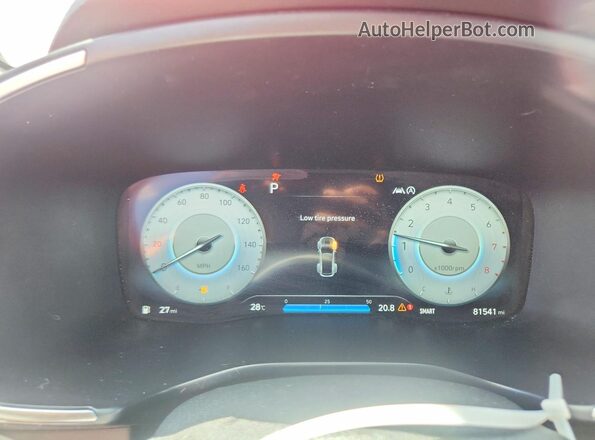 5NMS3DAJ1PH513394 2023 HYUNDAI SANTA Red Vista de los asientos traseros