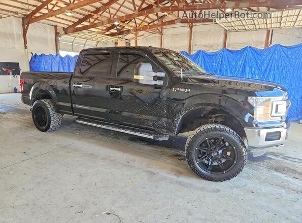 1FTFW1EGXJFB91624 2018 FORD F150 Black Front view