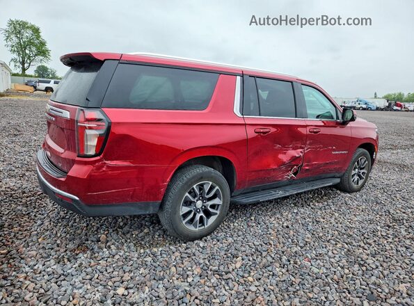 1GNSKCKD7MR306707 2021 CHEVROLET SUBURBAN Red Передня права чверть