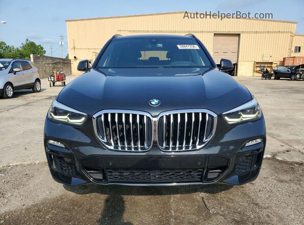 5UXCR6C54KLL36649 2019 BMW X5 Black Rear view