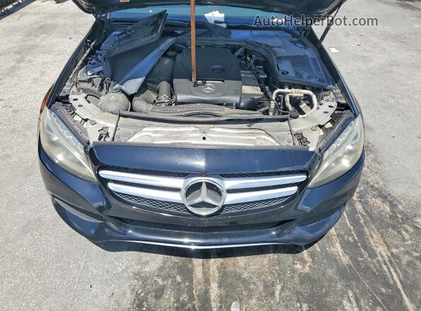 55SWF4JB6GU171703 2016 MERCEDES-BENZ C Black Vista del compartimento del motor