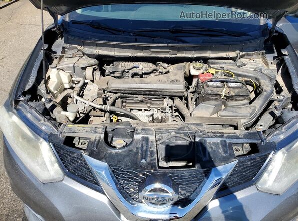 KNMAT2MV0GP621740 2016 NISSAN ROGUE Gray Engine compartment view