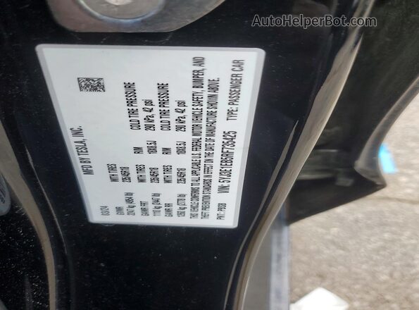 5YJ3E1EB5RF735425 2024 TESLA MODEL Черный Вид наклейки с VIN-кодом
