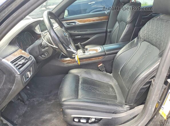 WBA7E2C52HG740376 2017 BMW 7 SERIES Black წინა პანელის ხედი