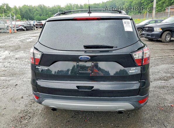 1FMCU9GD3JUB87299 2018 FORD ESCAPE Black წინა სალონის ხედი