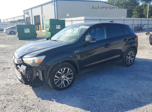 JA4AP3AU5HZ012861 2017 MITSUBISHI OUTLANDER Черный Задняя левая четверть