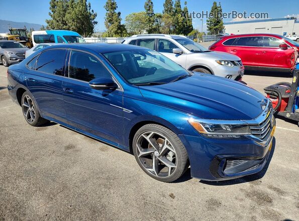 1VWMA7A3XLC016920 2020 VOLKSWAGEN PASSAT Blue Vista frontal