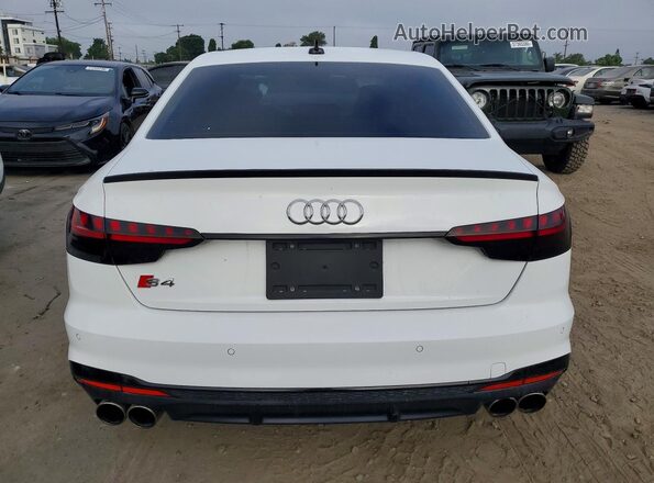 WAUB4AF45MA006953 2021 AUDI S4 White 