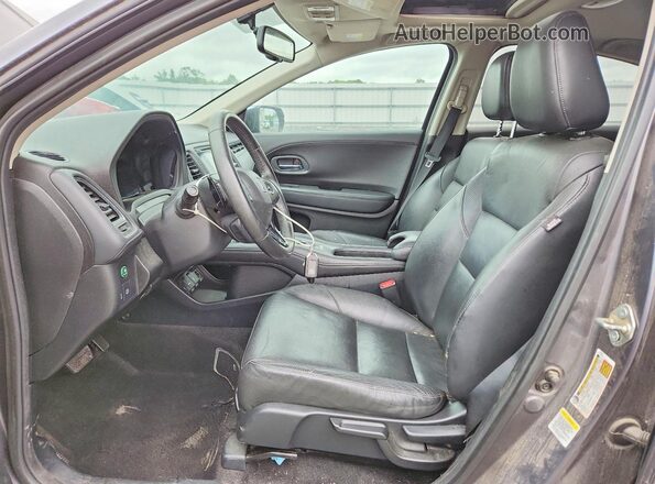 3CZRU6H71GM714799 2016 HONDA HR-V Gray Dashboard view