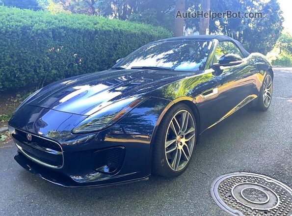 SAJD85FVXJCK49031 2018 JAGUAR F-TYPE Blue Rear right
