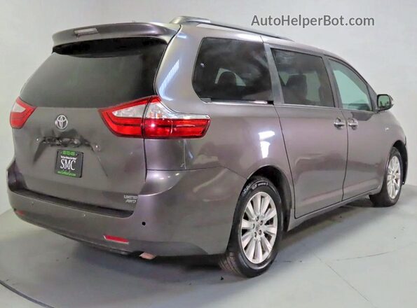 5TDDK3DC4GS137600 2016 TOYOTA SIENNA Серый Передняя правая четверть