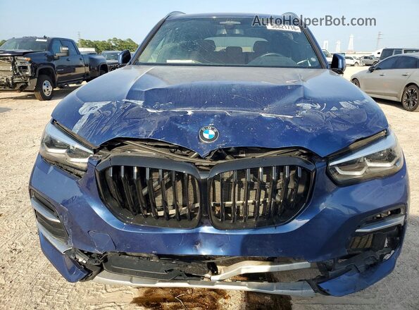 5UXCR4C0XP9R32250 2023 BMW X5 Blue Հետևի տեսք
