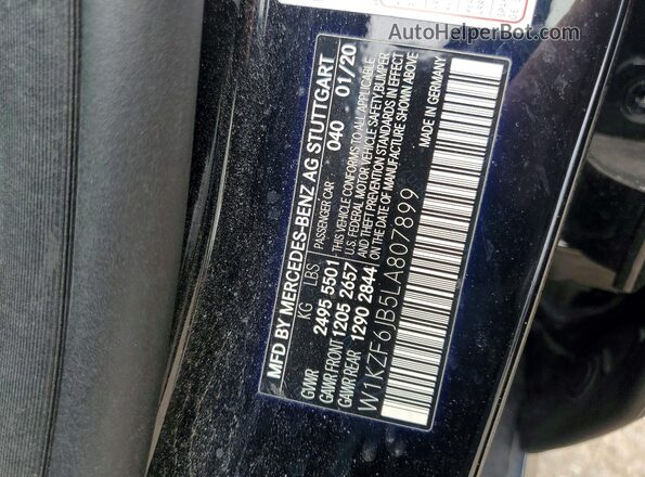 W1KZF6JB5LA807899 2020 MERCEDES-BENZ E Black 