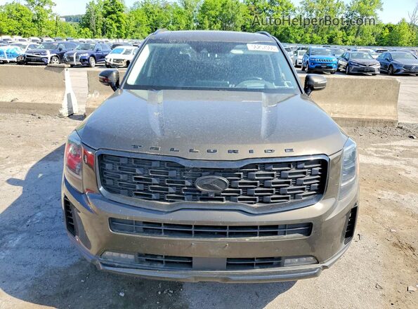 5XYP5DHC5MG141118 2021 KIA TELLURIDE Коричневый Вид сзади