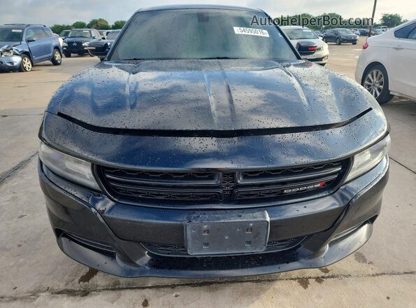 2C3CDXCT3JH133434 2018 DODGE CHARGER Black Հետևի տեսք