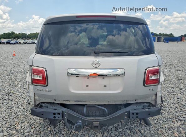 JN8AY2ND4LX016688 2020 NISSAN ARMADA Silver Вид салону спереду