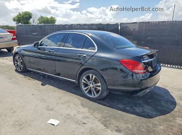 55SWF4JB6GU171703 2016 MERCEDES-BENZ C Black Trasero derecho