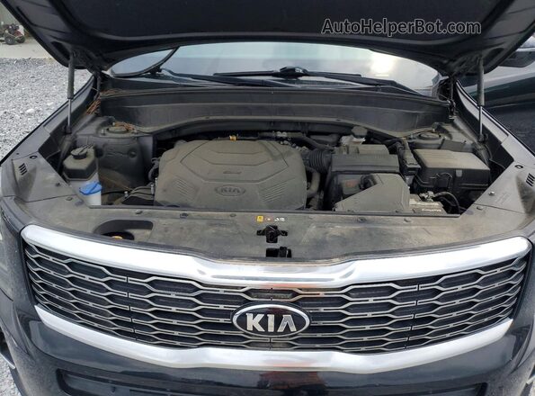 5XYP34HC7MG153650 2021 KIA TELLURIDE Black Engine compartment view