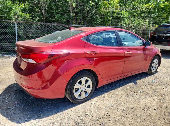 5NPDH4AE0GH757831 2016 HYUNDAI ELANTRA Red Delantero derecho