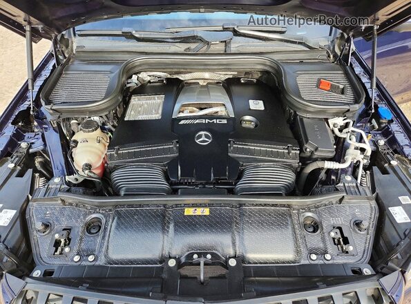 4JGFF8KEXMA561740 2021 MERCEDES-BENZ GLS Blue Engine compartment view