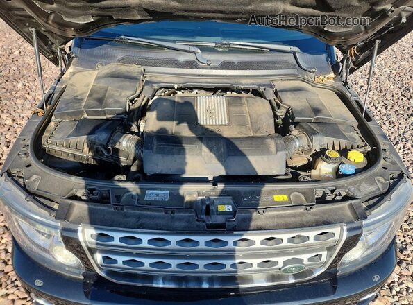 SALAC2V6XGA840899 2016 LAND ROVER LR4 Black ძრავის განყოფილების ხედი