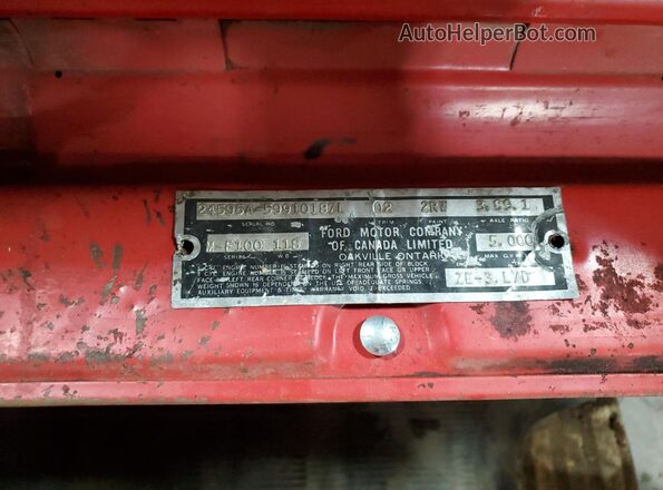 24595A5991018ZL 1960 MERCURY M-CLASS Two Tone Engine compartment view