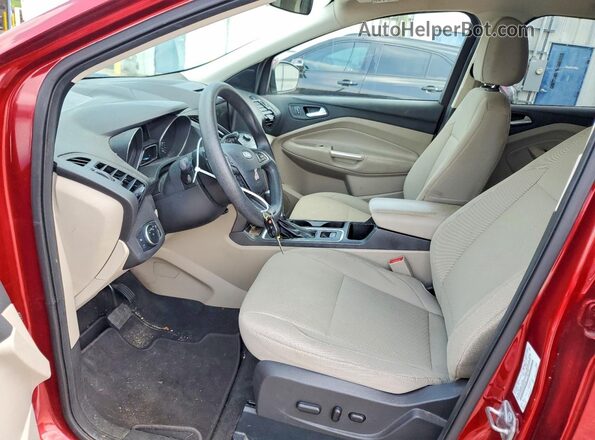 1FMCU0GD9HUB35696 2017 FORD ESCAPE Red Առջևի վահանակի տեսք