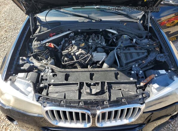 5UXWX9C51H0D99287 2017 BMW X3 Black Widok naklejki z numerem VIN