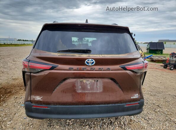 5TDKRKEC7MS023033 2021 TOYOTA SIENNA Brown 