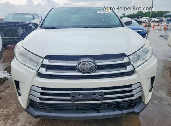 5TDZZRFHXKS308274 2019 TOYOTA HIGHLANDER White Հետևի տեսք