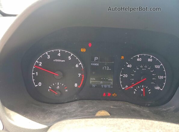 3KPC24A69LE120733 2020 HYUNDAI ACCENT Black Widok tylnych siedzeń