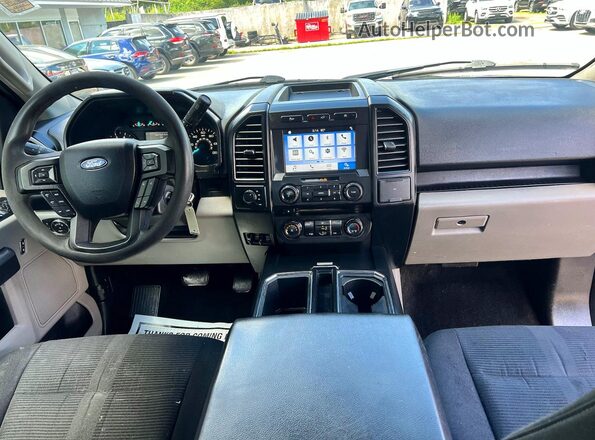 1FTFX1E53JFB18185 2018 FORD F150 Black უკანა სავარძლების ხედი