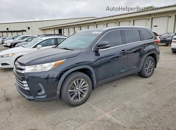 5TDJZRFH9KS614878 2019 TOYOTA HIGHLANDER Black Rear left